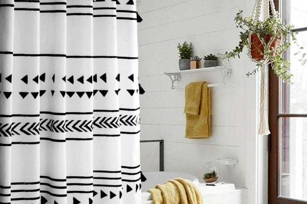 Black And White Shower Curtain