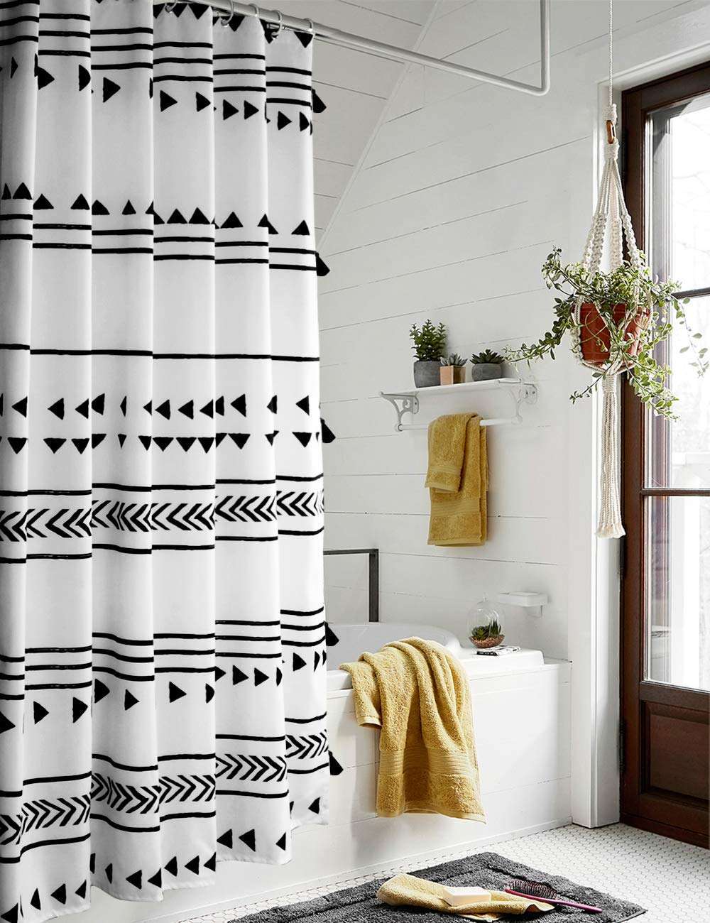 Black And White Shower Curtain