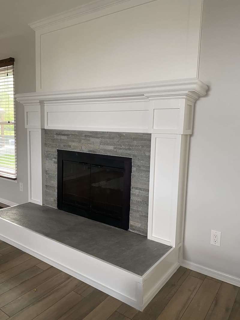 What Material to Use for Light Colored Fireplace Hearth Slab